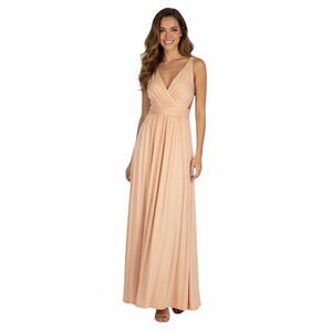 Infinity Dress Peach Nude Blush Sleeveless Maxi Women M
